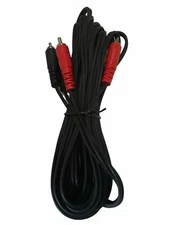 IMC AUDIO 18 Ft RCA Cables Car Stereo Black Interconnect Cable Wires Audio