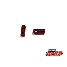 Team GFRP Metric Wheelie Bar Wheel Mounts (Red) (GFR-8122MRE)