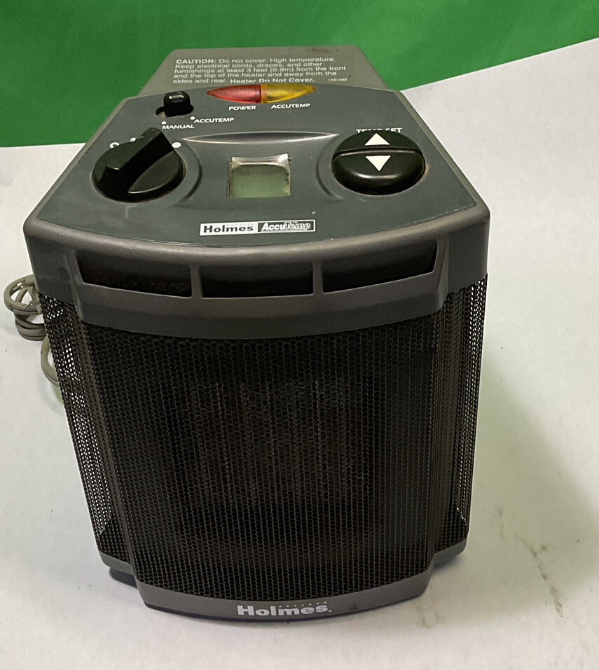 Holmes Accutemp Air Heater Model HCH-4900 Gray Color 8” X 9.5” | eBay