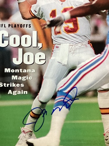 (SSG) JOE MONTANA Firmado Sports Illustrated Cargador Completo - Sin Etiqueta con Certificado de Autenticidad JSA - Imagen 3 de 10