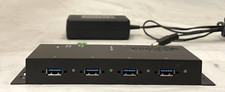 Coolgear USBG-3X4m - 4-Port USB3.0 Metal Hub -- Comes With Power Cord