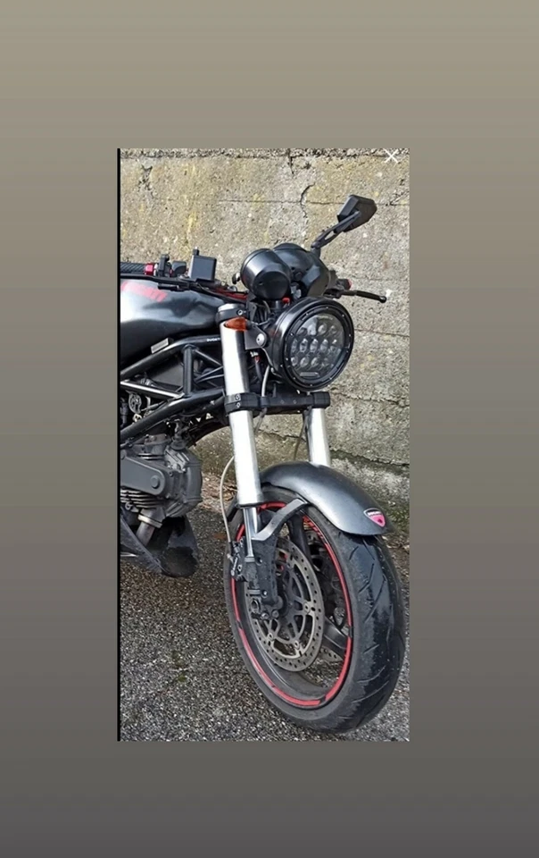 FARO LED MOTO 7" PER DUCATI MONSTER 600 620 695 6500K 75W HORNET BMW RACER KTM - Imagem 4 de 4