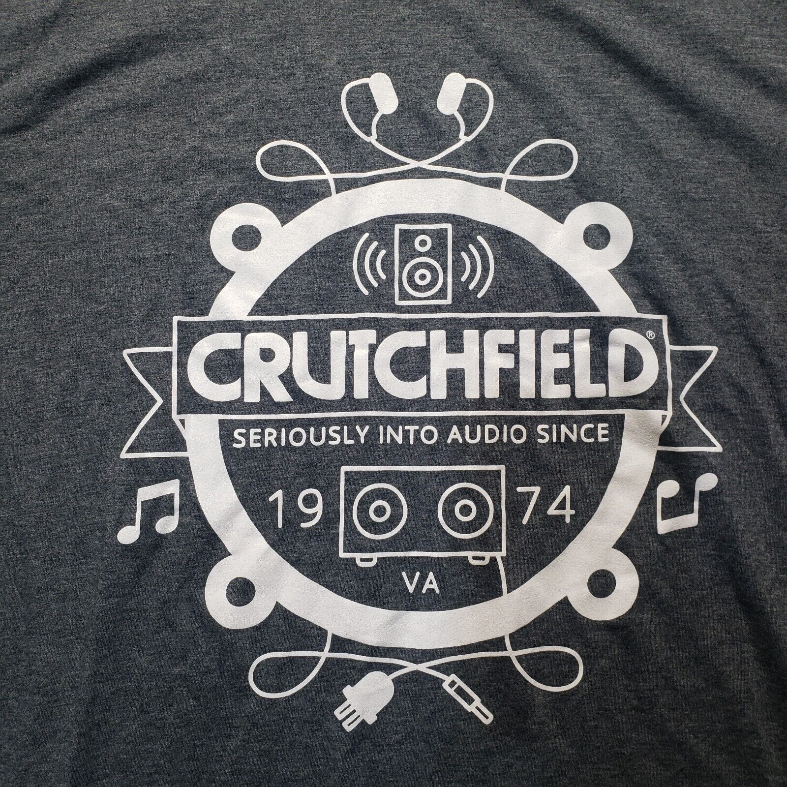 Crutchfield Charlottesville VA Audio Tee T-Shirt … - image 1