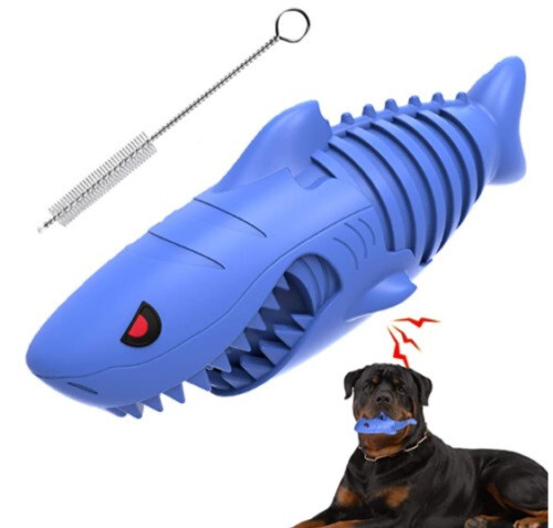 shark dog chew toy