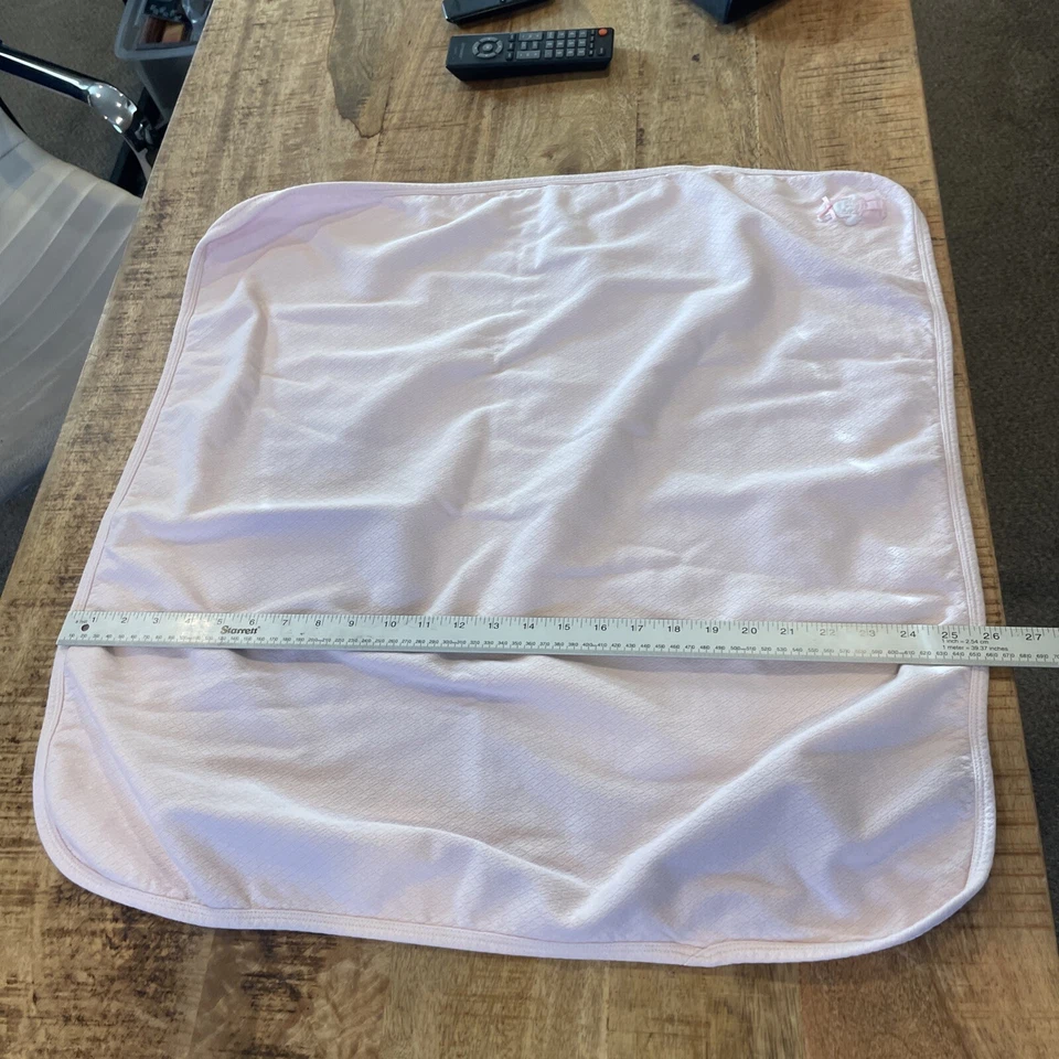 Manta bebé Little Me 2 capas algodón suave rosa a lunares conejo inverso Foto 4 de 4