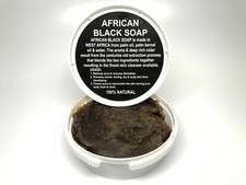 Raw African Black Soap Paste 100 Pure  Natural Unrefined Organic Ghana 8 oz.
