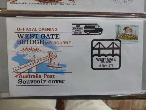 AUSTRALIA 1978 OPENING OF THE WEST GATE BRIDGE SOUVENIR FIRST DAY COVER