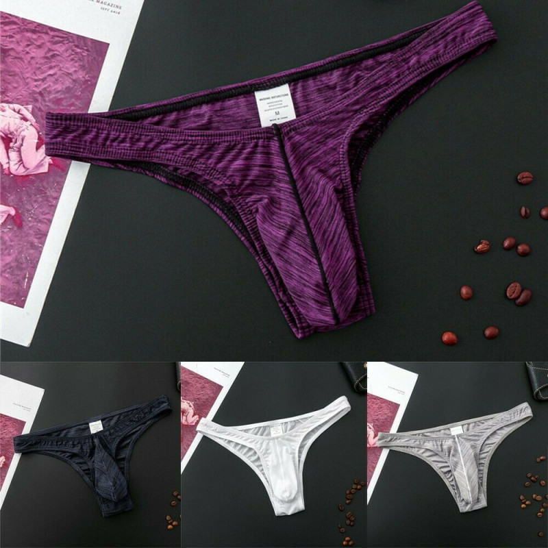 G-string Underwear Low waist Mens Panties Pouch Bulge Jock strap Stylish
