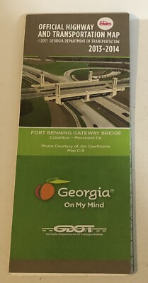 Georgia Travel Map Fold Out Brochure Booklet Ephemera M6