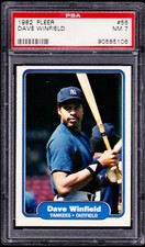 1982 Fleer Dave Winfield #56 Card Graded Psa 7 NM