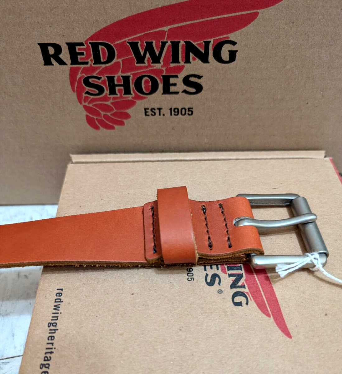 Red Wing Heritage Leather Belt Black Cherry Oro Brown 97695 96545