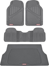 Flextough Performance All Weather Rubber Car Floor Mats with Cargo Liner – Full