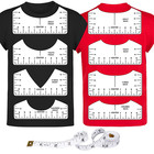 9Pcs Ruler Set PVC Transparent T-Shirt Measurement V-Neck Round 10X5 & More