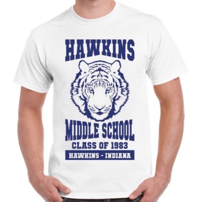 Hawkins Middle Scholl Class of 1983 Stranger Things Coll Geschenk Retro T-Shirt 2352
