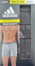 Adidas Preformance Boxer Breifs Quick Dry 4-Pack Small $40