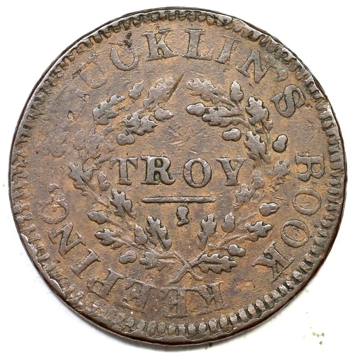 1835 Troy, NY Hard Times Token Copper Coin | eBay