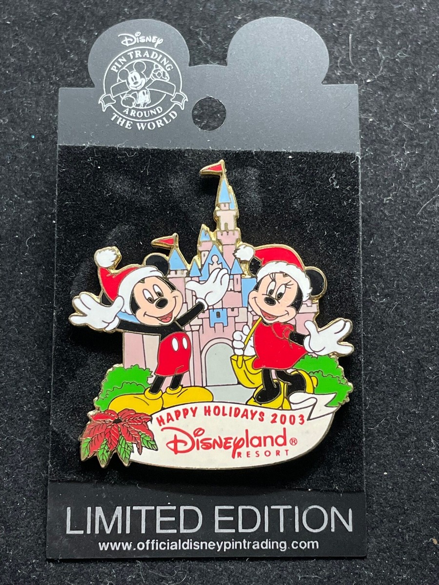 Disney Pin - DLR Santa Mickey Minnie Holiday Castle Christmas