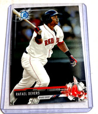 2017 Bowman Chrome #BCP101- RAFAEL DEVERS Rookie RC Card.. rookie card picture