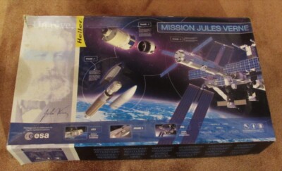 Heller Mission Jules Verne 52909 mit ATV Ariane 5 und ISS Modul  Sammlerstück 