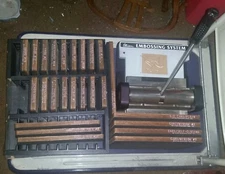 Vintage ELLISON EMBOSSING EDUCATIONAL MACHINE SureDie 25 Blocks Used Condition 