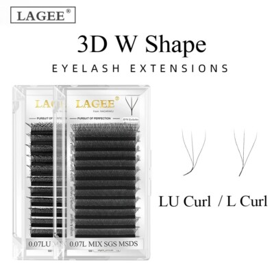 LAGEE L LU M Curl C D 3D W Form Wimpernverlängerung Blüte Premade Fan