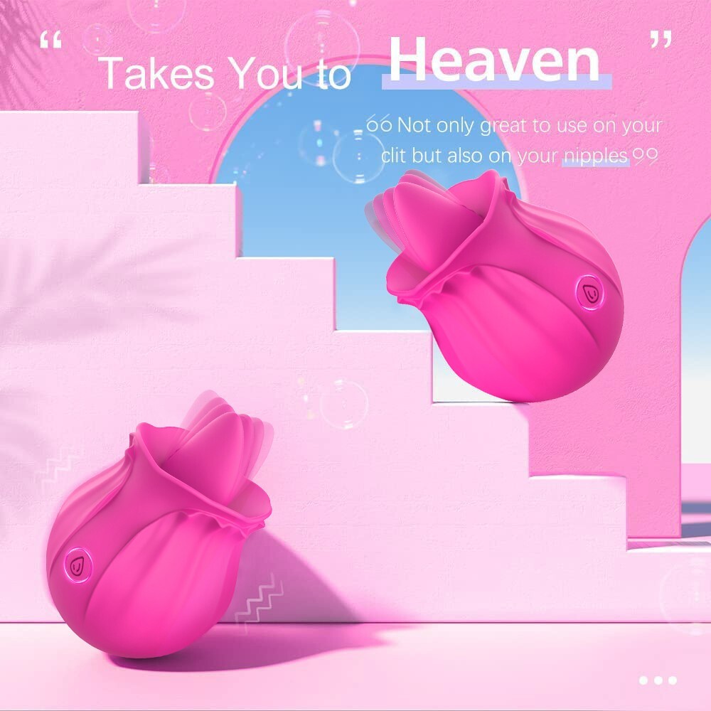 sexy chinese lingerie Amazon Hot Sale Women Sex Toy Clitoral Sucking Vibrator 2 in 1 Rose Vibrator main image 1