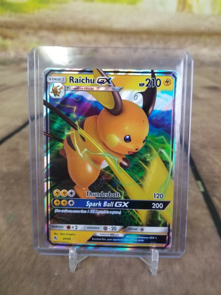 プレミアム/雷/第一弾 1-116S[P]：(ホロ)ライトニング Raichu GX HP 210 Lightning Holo #20/68 Pokemon 2019 Card | eBay