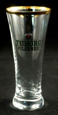 Tuborg Pilsener Schnapsglas Shot Mini-Bierpokal Sammlerstück Bier Beer Gebraucht