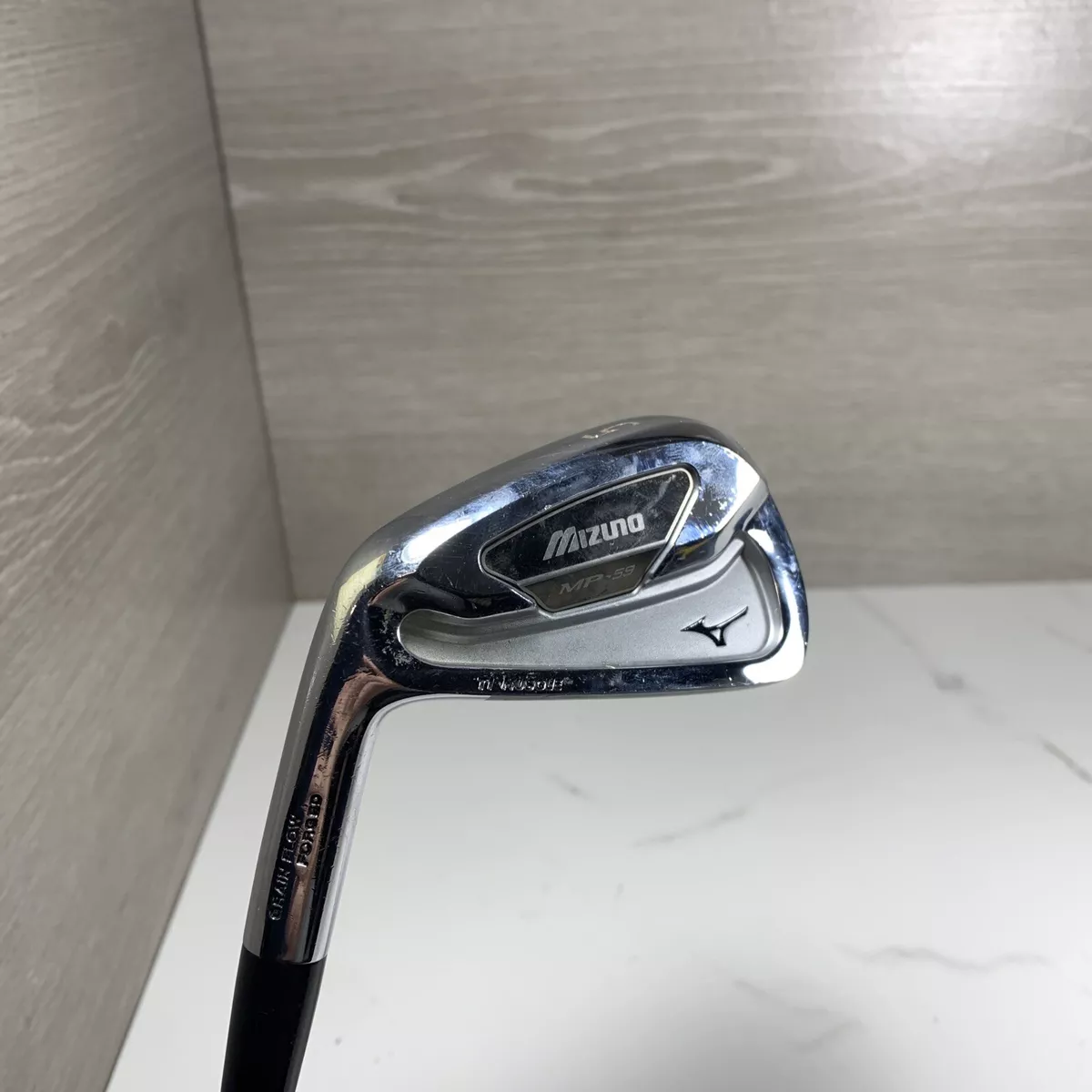 Left Handed Mizuno MP 59 Ti Muscle 6 Iron True Temper Stiff Steel Shaft Left Handed Mizuno MP 59 Ti Muscle 6 Iron True Temper Stiff Steel Shaft