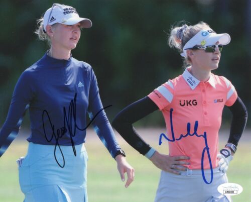 NELLY AND JESSICA KORDA SIGNED  LPGA WOMENS GOLF 8X10 PHOTO EXACT PROOF  JSA COA - Picture 1 of 8