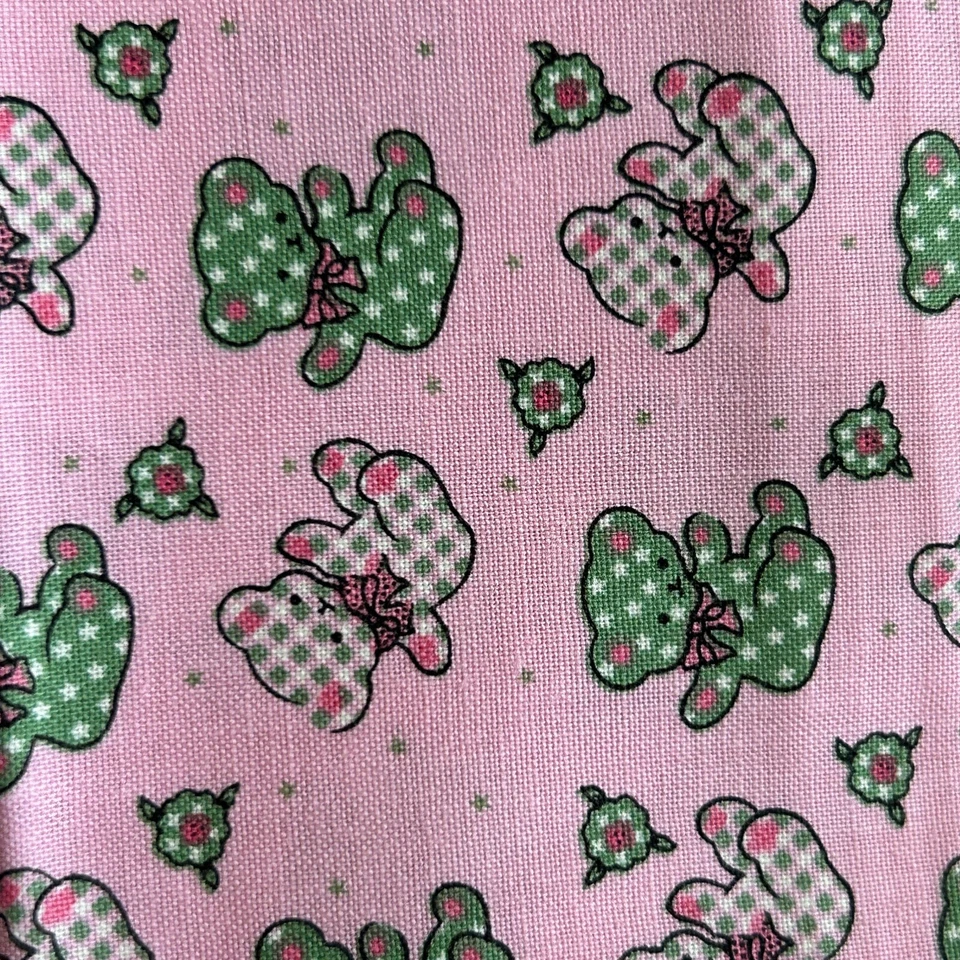 Aunt Grace Fabric Judie Rothermel Teddy Bears on Pink 2Y x 44 W Marcus Bros 2002 - Image 3 of 4