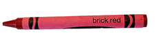 BRICK RED Crayola Crayon Unused Binney & Smith New York Rare 1990 VTG