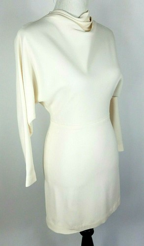 ALC Größe 0 Kleid nudefarben Reißverschluss hinten hochgeschlossen langarm - Bild 2 von 9