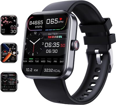 Fitness Blood Pressure Heart Rate Monitor Calorie Step Smart Watch Call USA