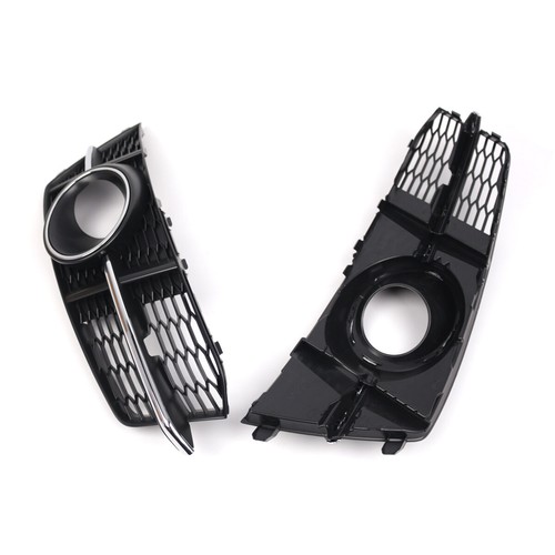 2PCS Fog Light Grill Cover Lamp Grille W/ACC Hole for Audi A6 S6 2016-2018 Sline - Picture 6 of 8
