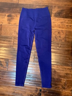 Alpahalete Dark Purple Ankle Yoga Amplify Leggings, Size Medium