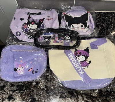 Lot Of 5 Valentine Hello Kitty & Friends Kuromi Tote Bags, Mini Backpack & Bag