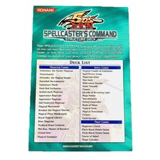 Yu-Gi-Oh Trading Card Game Insert Deck List English TCG Spellcasters Command