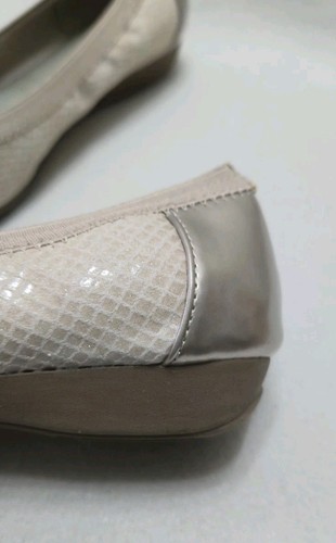 Anne Klein Akunice Women’s 9M Slip On Shoes Flats Ballet Beige Snake Print Gold - Bild 6 von 15