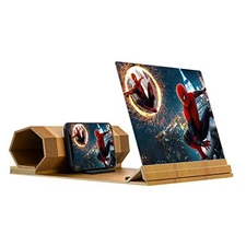 Syscicry 14‘’ Screen Magnifier for Smartphone, Mobile Phone 3D Magnifier 