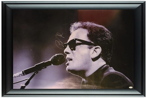 Billy Joel Live Concert Piano Man Autographed Framed 24x36 Canvas Photo Poster A