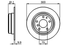 2x BOSCH Bremsscheibe 0 986 478 321 f�r BMW E34 5er Touring 518 520 24V 524 525