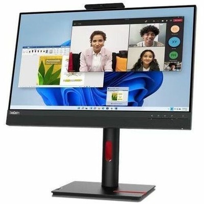 Lenovo ThinkCentre TIO24 Gen5 24  Class Webcam Full HD LED Monitor - 16:9 - Blac