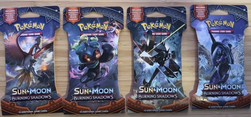Pokemon Sun & Moon BURNING SHADOWS Sleeved Booster Full Art Set