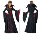 Women Gothic Vampire Countess Halloween Fancy Dress Costume Party Cosplay Outfit