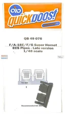 QBT49076 1:48 Quickboost F-18E F-18F Super Hornet EA-18G Growler ECS Pipes Late