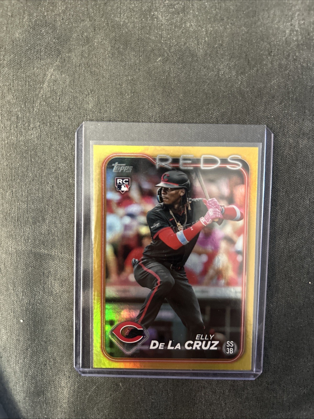 2024 Topps Series 1 Elly de La Cruz #141 Gold Foil Rookie RC SP Reds