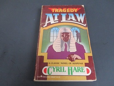 Tragedy at Law Cyril Hare 1980 1st Perennial Library Ed Mystery Suspense Harper