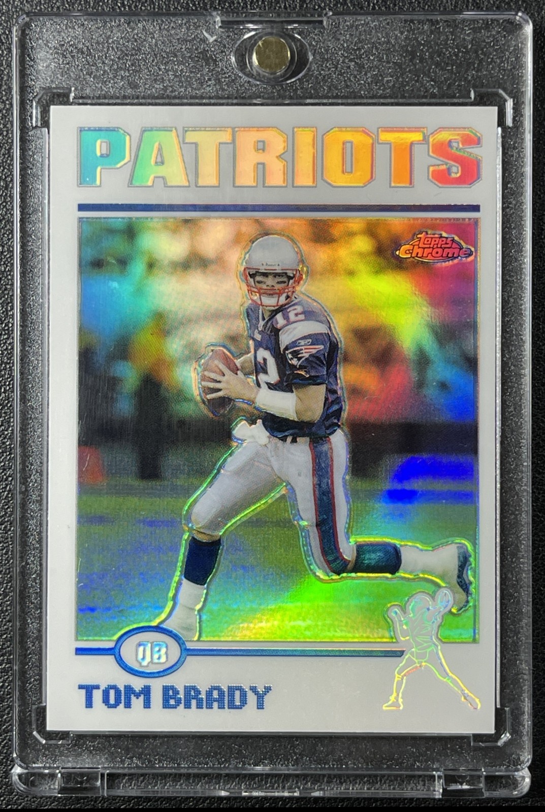 TOM BRADY 2004 TOPPS CHROME FOOTBALL #125 REFRACTOR PATRIOTS