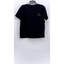 JIL SANDER X ARC'TERYX Men's Black-Multi Embroidered Logo Crewneck T-Shirt SZ M